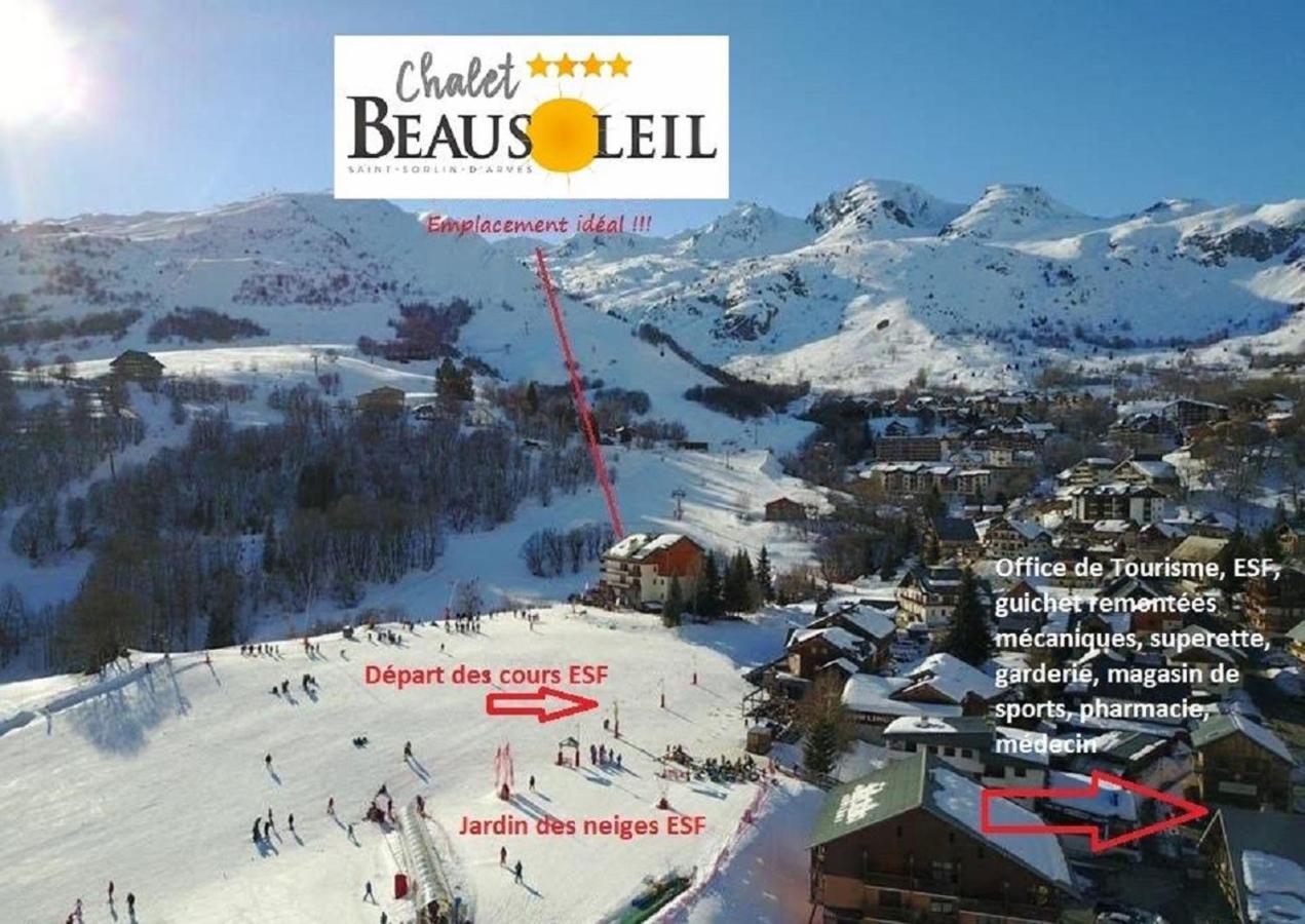 Chalet Beausoleil 4 Etoiles - Prestige - Au Pied Du Col De La Croix De Fer Saint-Sorlin-d'Arves Luaran gambar